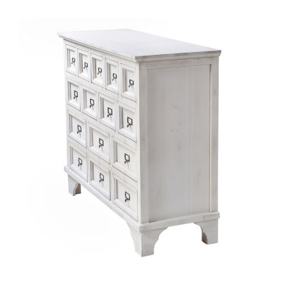 Shabby Chic Apothecary Cabinet with 15 Drawers