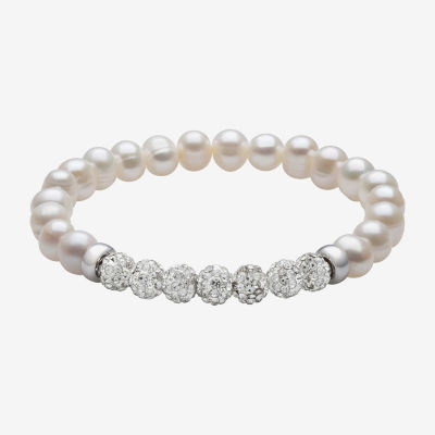 Womens White Cultured Freshwater Pearl Sterling Silver 2-pc. Jewelry Set