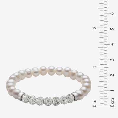 Womens White Cultured Freshwater Pearl Sterling Silver 2-pc. Jewelry Set