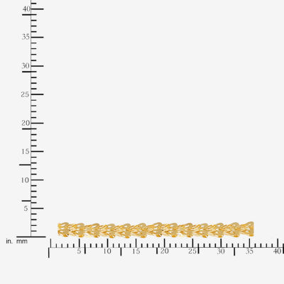 Unisex Adult 10K Gold 18 Inch Fashion Chain Necklace