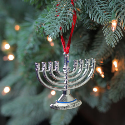 Northlight 3.25" Hanging Menorah Hanukkah Ornament