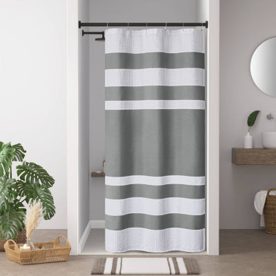 Madison Park Spa Waffle 3M Scotchgard™ Shower Curtain