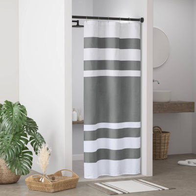 Madison Park Spa Waffle 3M Scotchgard™ Shower Curtain