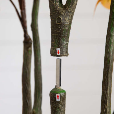 Nearly Natural 6' Orange Oyama Magnolia Indoor Artificial Tree