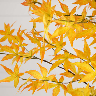 Nearly Natural 8' Yellow Autumn Maple Indoor Artificial Tree