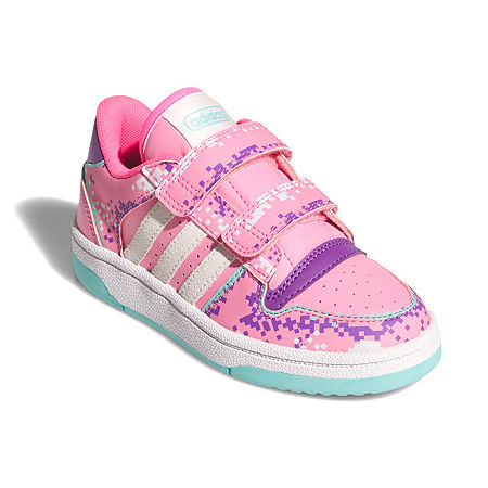 adidas Girls Break Start Sneakers, 11 Medium, Pink