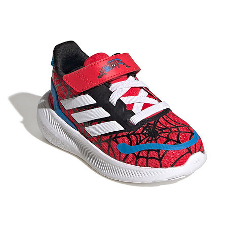 adidas Run Falcon Spider-Man El Toddler Boys Running Shoes Spiderman, 6 Medium, Red