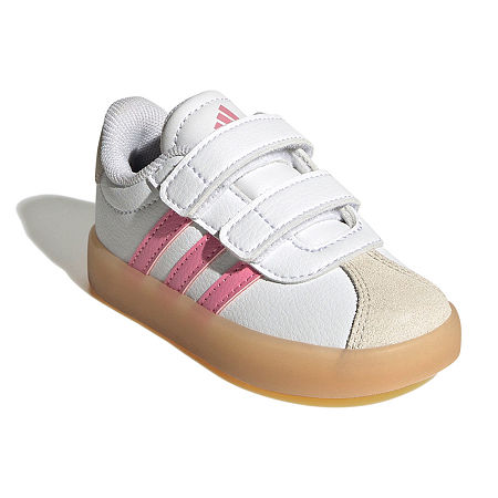 adidas Girls Vl Court 3.0 Sneakers, 7 Medium, White