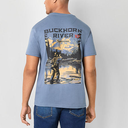 Buckhorn River Mens Crew Neck Short Sleeve Regular Fit Graphic T-shirt In Multi