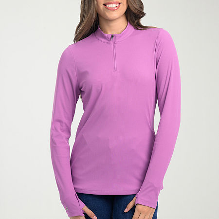 Antigua Venice Womens Long Sleeve Golf Mock Neck Top