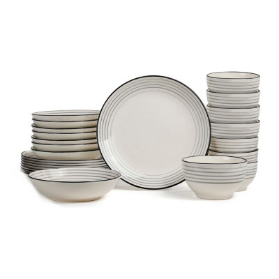 EARTH & CLAY Zeke 8-pc. Earthenware Dinnerware Set