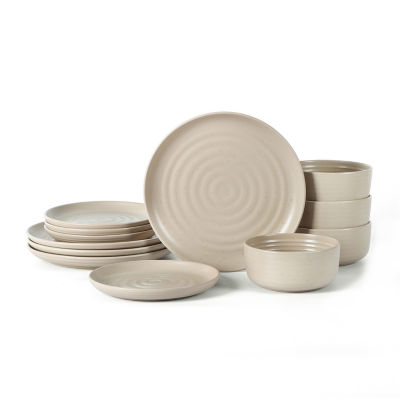 EARTH & CLAY Ion 12-pc. Stoneware Dinnerware Set