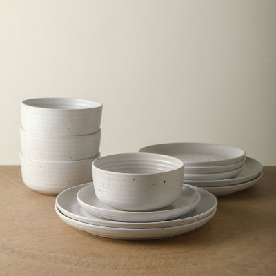 EARTH & CLAY Ion 12-pc. Stoneware Dinnerware Set