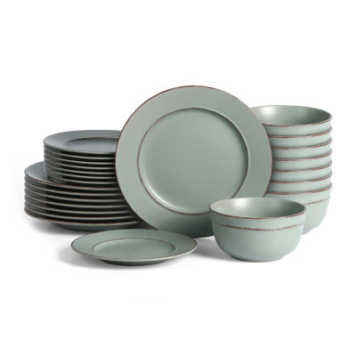 EARTH & CLAY Hazel 8-pc. Stoneware Dinnerware Set