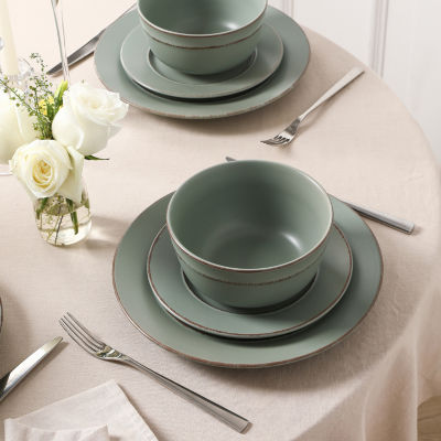 EARTH & CLAY Hazel 8-pc. Stoneware Dinnerware Set