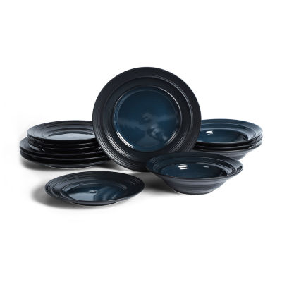 EARTH & CLAY Celeste 12-pc. Stoneware Dinnerware Set