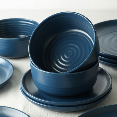 EARTH & CLAY Ion 12-pc. Stoneware Dinnerware Set