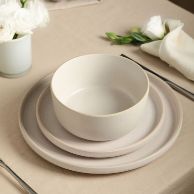 EARTH & CLAY Amber 12-pc. Stoneware Dinnerware Set