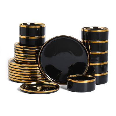 Christian Siriano New York Solene 24-pc. Stoneware Dinnerware Set