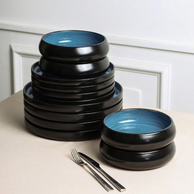 Stone + Lain Lagoon 4-pc. Stoneware Dinnerware Set