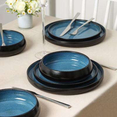 Stone + Lain Lagoon 4-pc. Stoneware Dinnerware Set