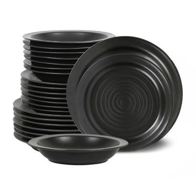 Stone + Lain Orbit 24-pc. Stoneware Dinnerware Set