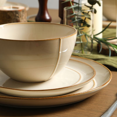 Stone + Lain Infinity 4-pc. Stoneware Dinnerware Set