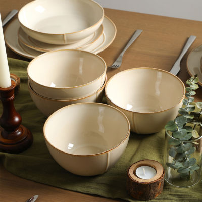 Stone + Lain Infinity 4-pc. Stoneware Dinnerware Set