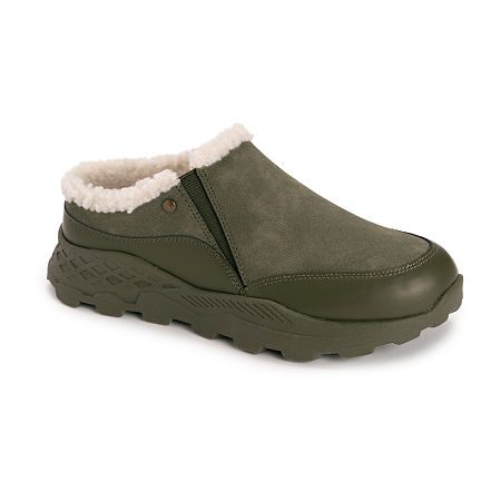 Muk Luks Whitley Mule Womens Round Closed Toe Mules In Green