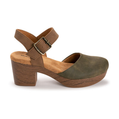 Muk Luks Merritt Strap Shoe Womens Round Closed Toe Cone Heel Pumps