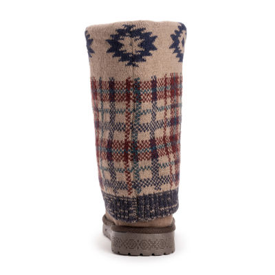 Muk Luks Womens Cheryl Boot Flat Heel Booties