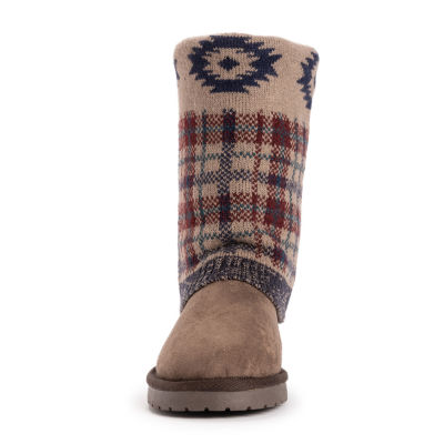 Muk Luks Womens Cheryl Boot Flat Heel Booties