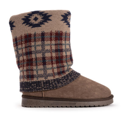Muk Luks Womens Cheryl Boot Flat Heel Booties