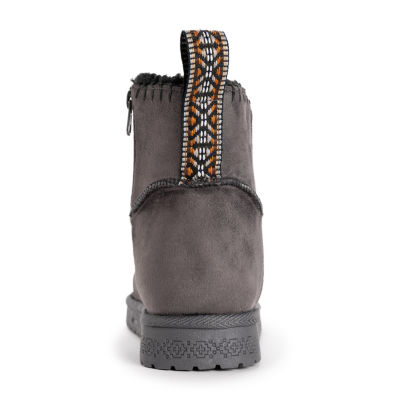 Muk Luks Womens Tatum Flat Heel Winter Boots