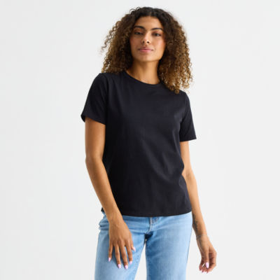 a.n.a Womens Tall Crew Neck Short Sleeve T-Shirt