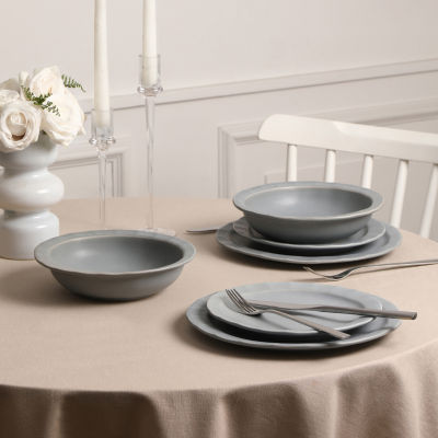 Stone + Lain Oasis 8-pc. Stoneware Pasta Bowl