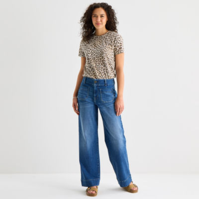 a.n.a Womens Highest Rise Wide Leg Jean