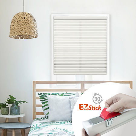 Eco Estates Ez Stick No Tool 1.5" Cut-to-width Cordless Light-filtering Cellular Shade In White
