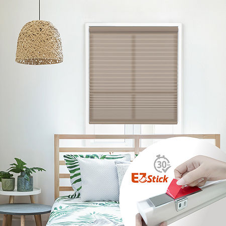 Eco Estates Ez Stick No Tool 1.5" Cut-to-width Cordless Light-filtering Cellular Shade In Sand
