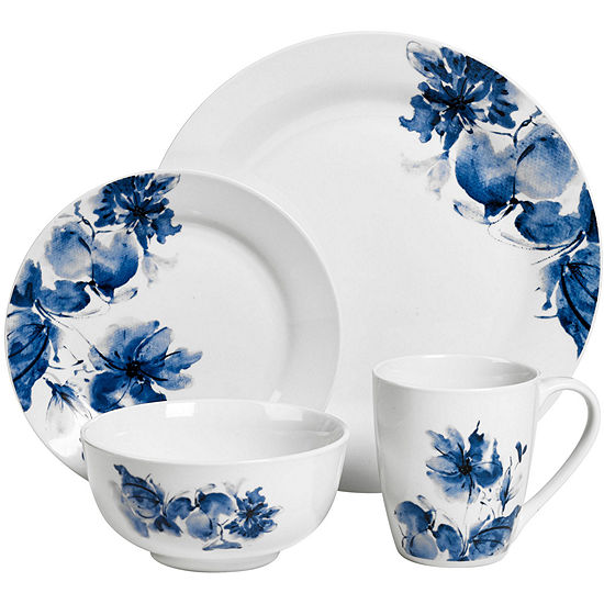 JCPenney Home™ Dana Floral 16-pc. Porcelain Dinnerware Set