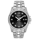 Bulova Mens Silver Tone Stainless Steel Watch Boxed Set 96k105