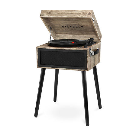 Victrola VTA-75 Bluetooth Record Player Stand With 3-Speed Turntable, One Size, Beige