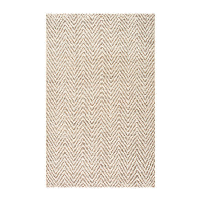 nuLoom Hand Woven Vania Chevron Jute Rug