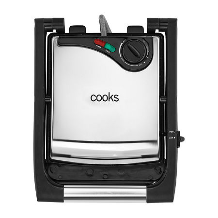 Cooks Panini Maker, One Size, Stainless Steel