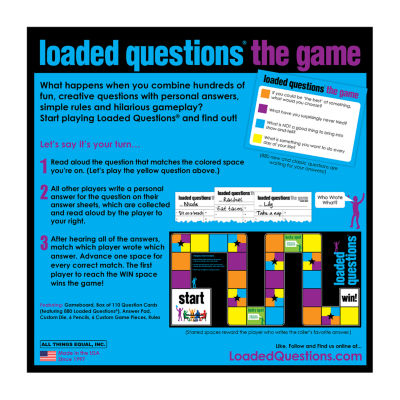 All Things Equal Loaded Questions Board Game