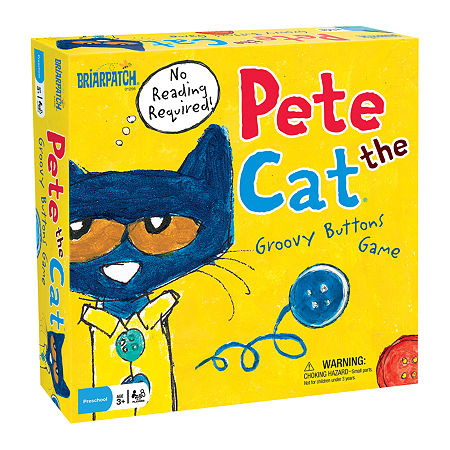 Briarpatch Pete The Cat Groovy Buttons Game, One Size, Yellow