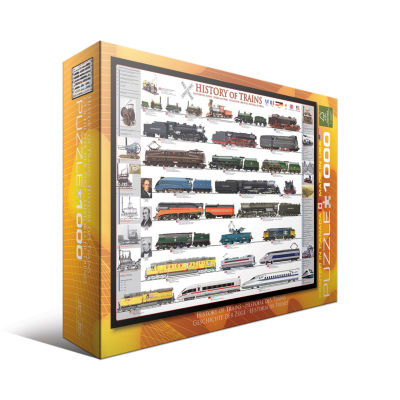 Eurographics Inc History of Trains 1000 Pcs JCPenney