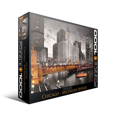 Eurographics Inc City Collection - Chicago - Michigan Avenue: 1000 Pcs, One Size