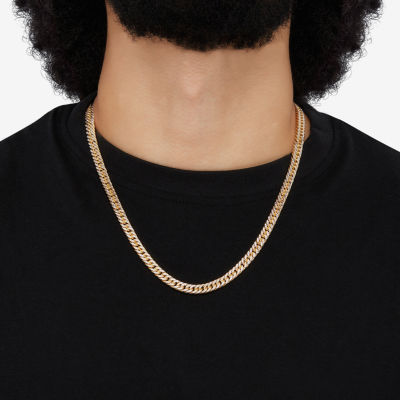 Made in Italy Mens 14K Gold 22 Inch Curb Chain Necklace