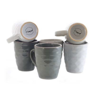 Elama 12oz 6-pc. Stoneware Dinnerware Set